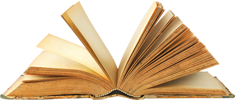 Open Old Book